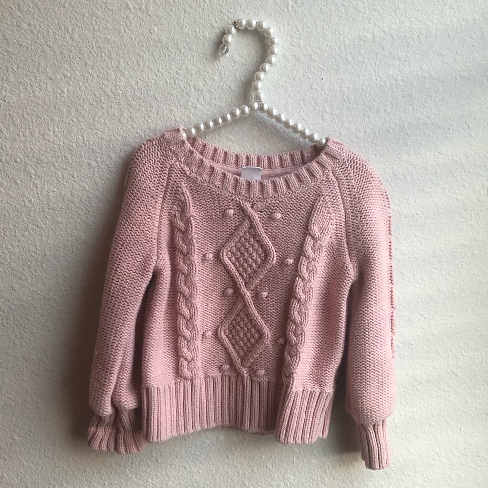 Cable knit Rose sweater